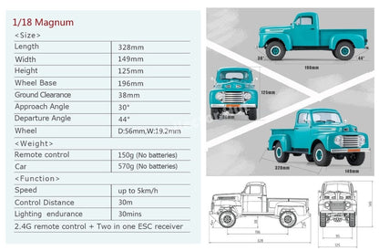 FMS Roc Hobby Magnum 1:18 Scale Rock Crawler