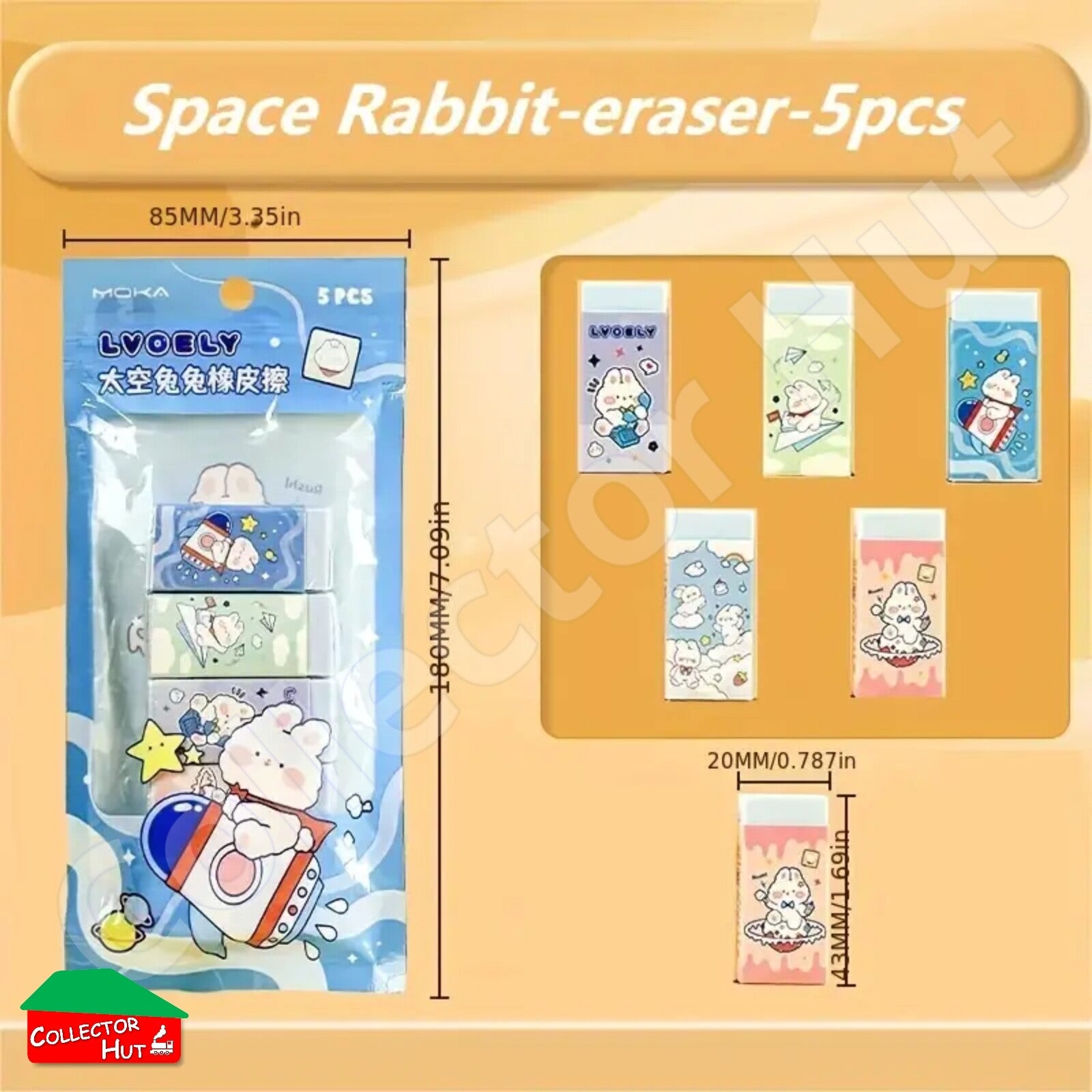 Novelty Sandwich Erasers 3pcs 5pcs 6pcs School Gift Party Bag Stocking Fillers