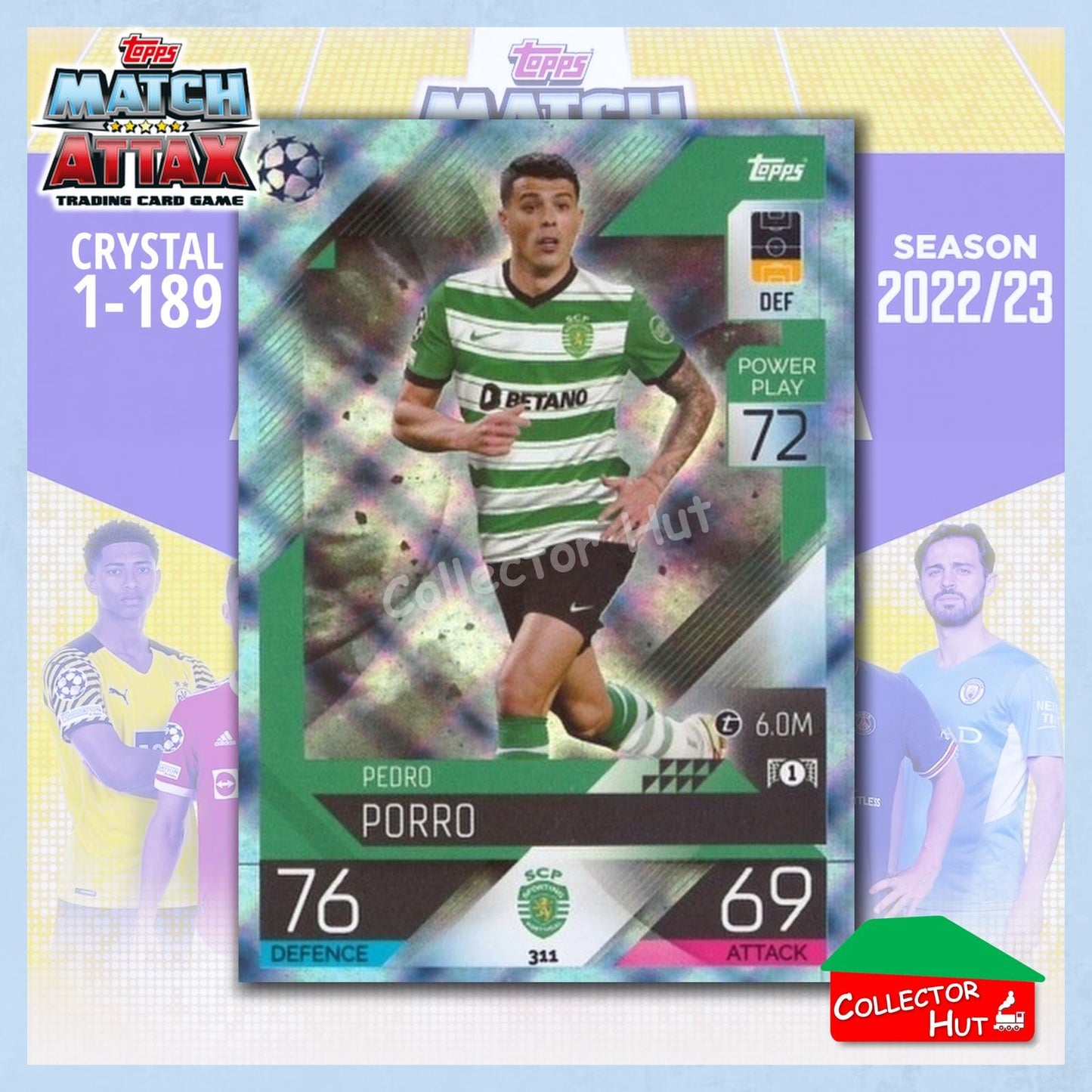 Topps Match Attax Europa Champions League 2022/23 Crystal Parallel Cards 190-387