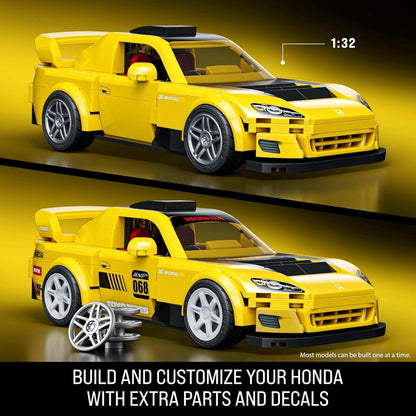 Mattel Brick Shop Hot Wheels SPEED '07 Honda S2000 1:32 Model Kit