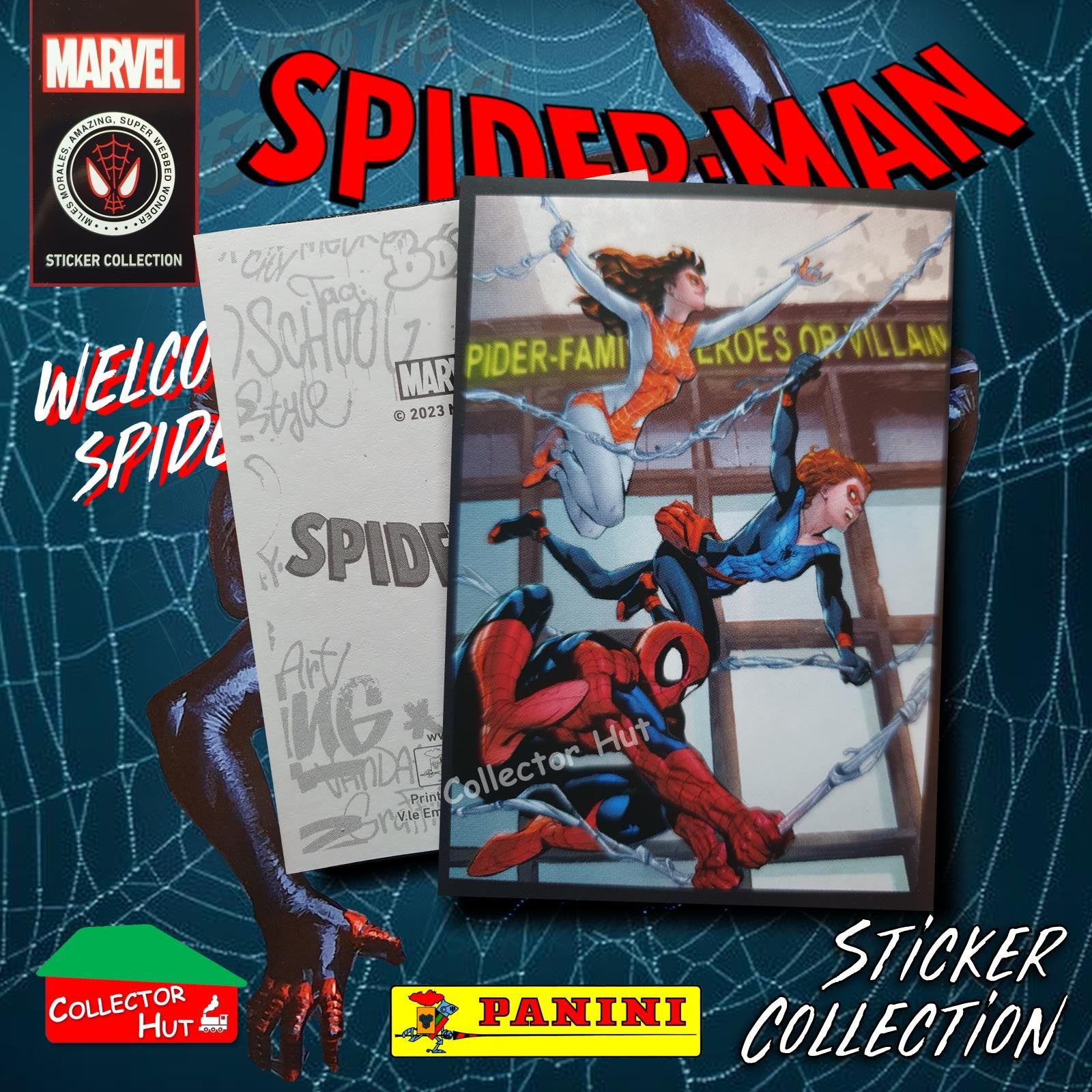 Panini Spider-Man Spider-Verse 2023 Collection Sticker Singles #1-163 & F1-30