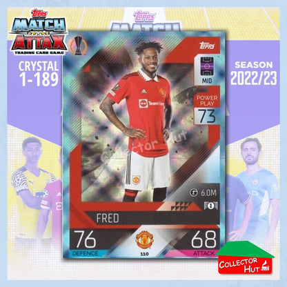 Topps Match Attax Europa Champions League 2022/23 Crystal Parallel Cards 1-189