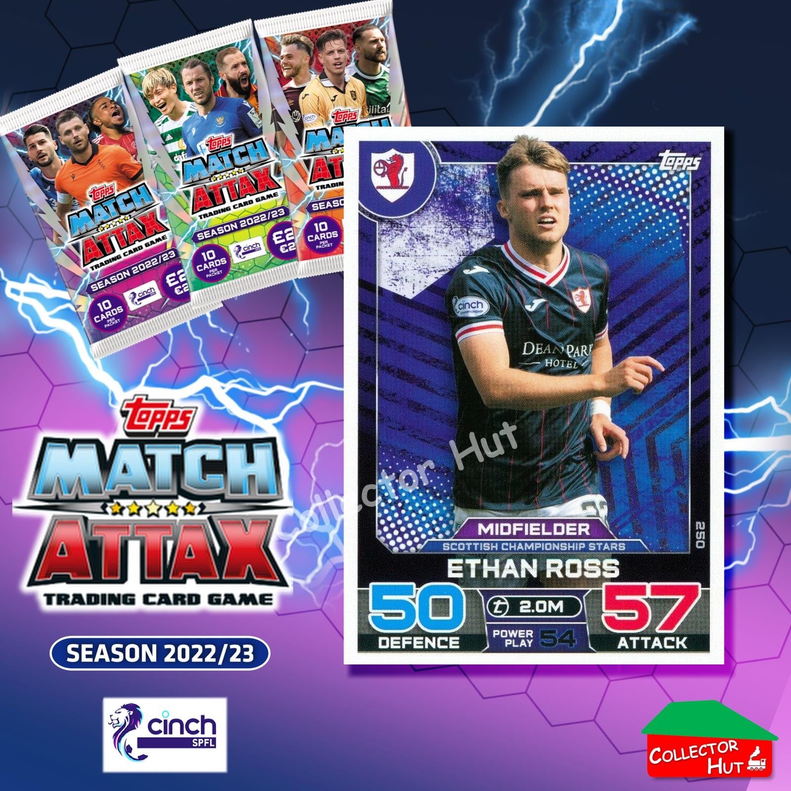 TOPPS MATCH ATTAX SPFL 2022/23 #163-264 Choose Your Card