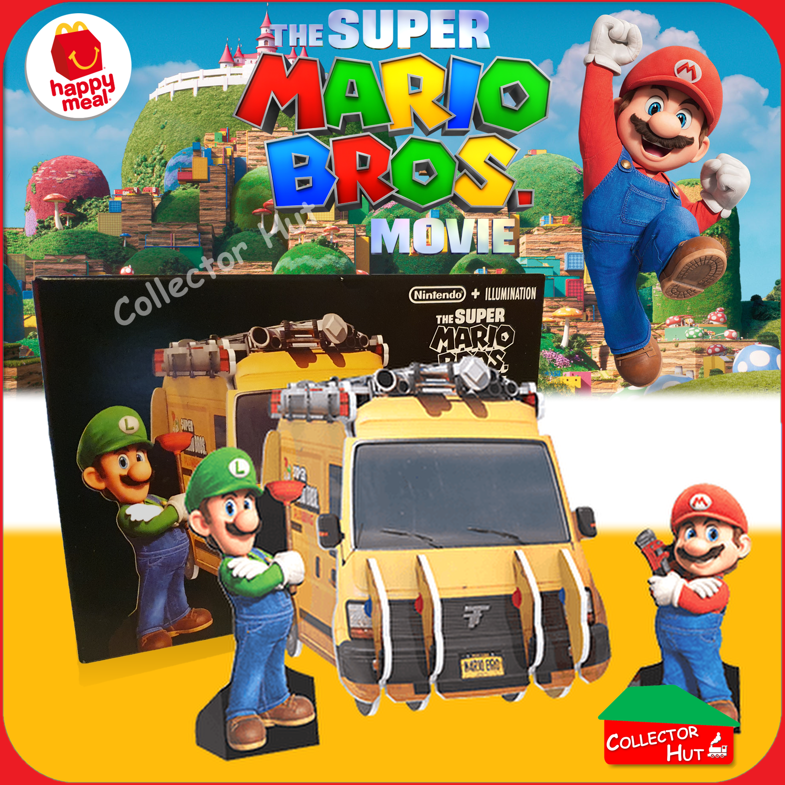 McDonald's Happy Meal Super Mario Bros Movie 2023 3D Build Kits