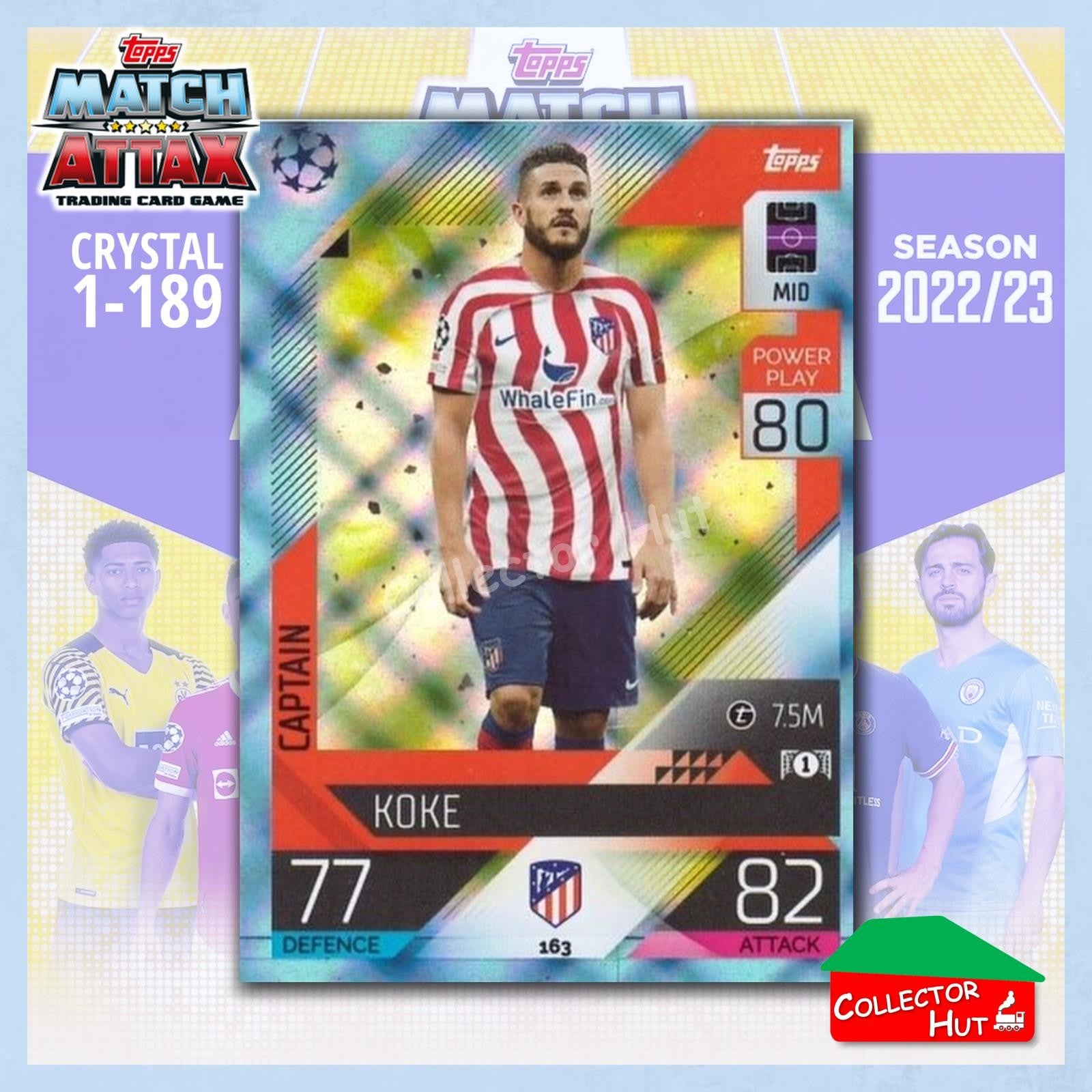 Topps Match Attax Europa Champions League 2022/23 Crystal Parallel Cards 1-189