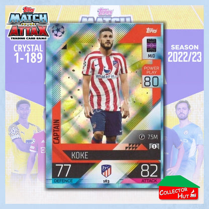 Topps Match Attax Europa Champions League 2022/23 Crystal Parallel Cards 1-189