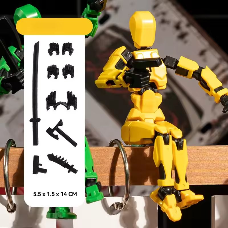 Shapeshift Robots Constructable Posable Action Figures for Art & Build Play