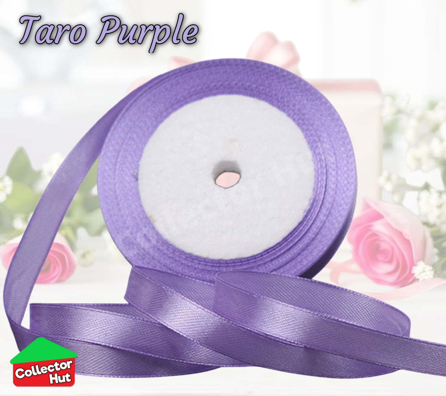 Satin Ribbon Roll Double Sided 23m Various Colours Sizes 10mm 15mm Widths