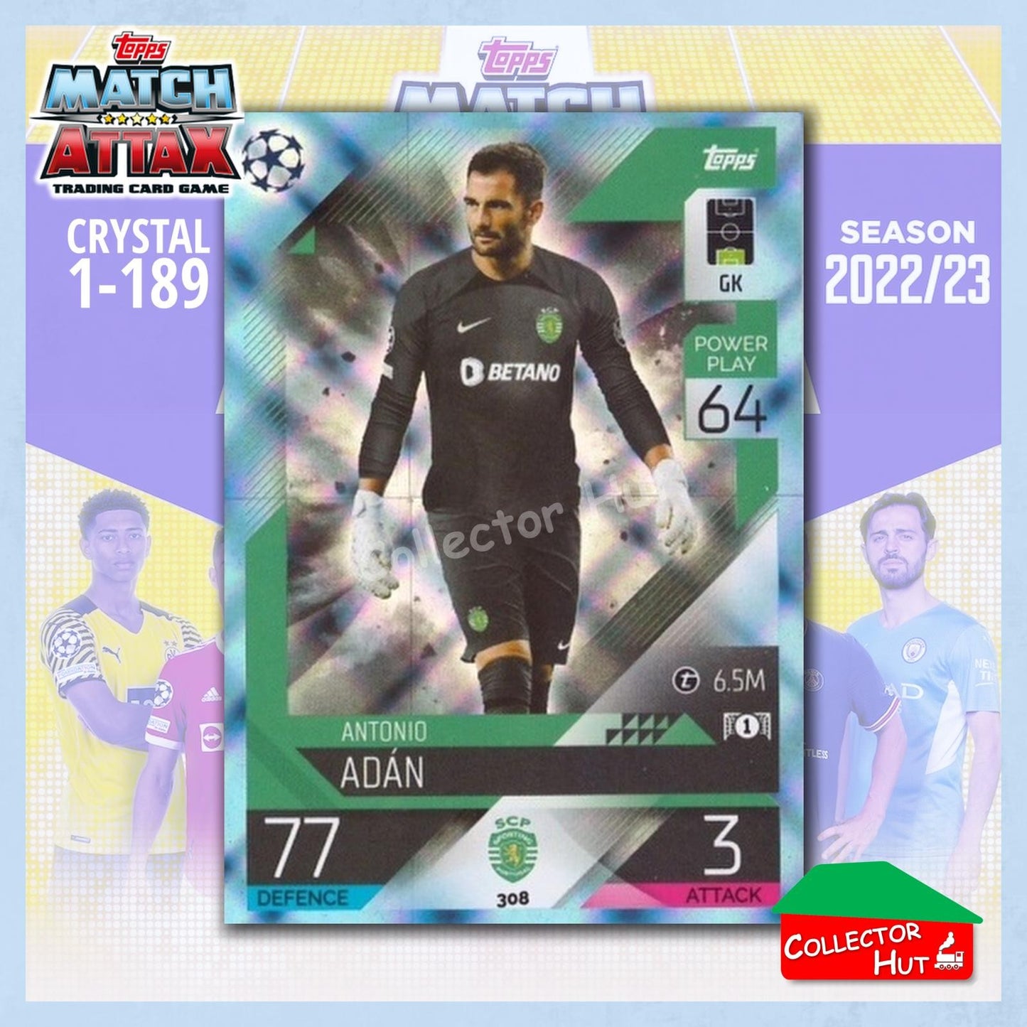 Topps Match Attax Europa Champions League 2022/23 Crystal Parallel Cards 190-387
