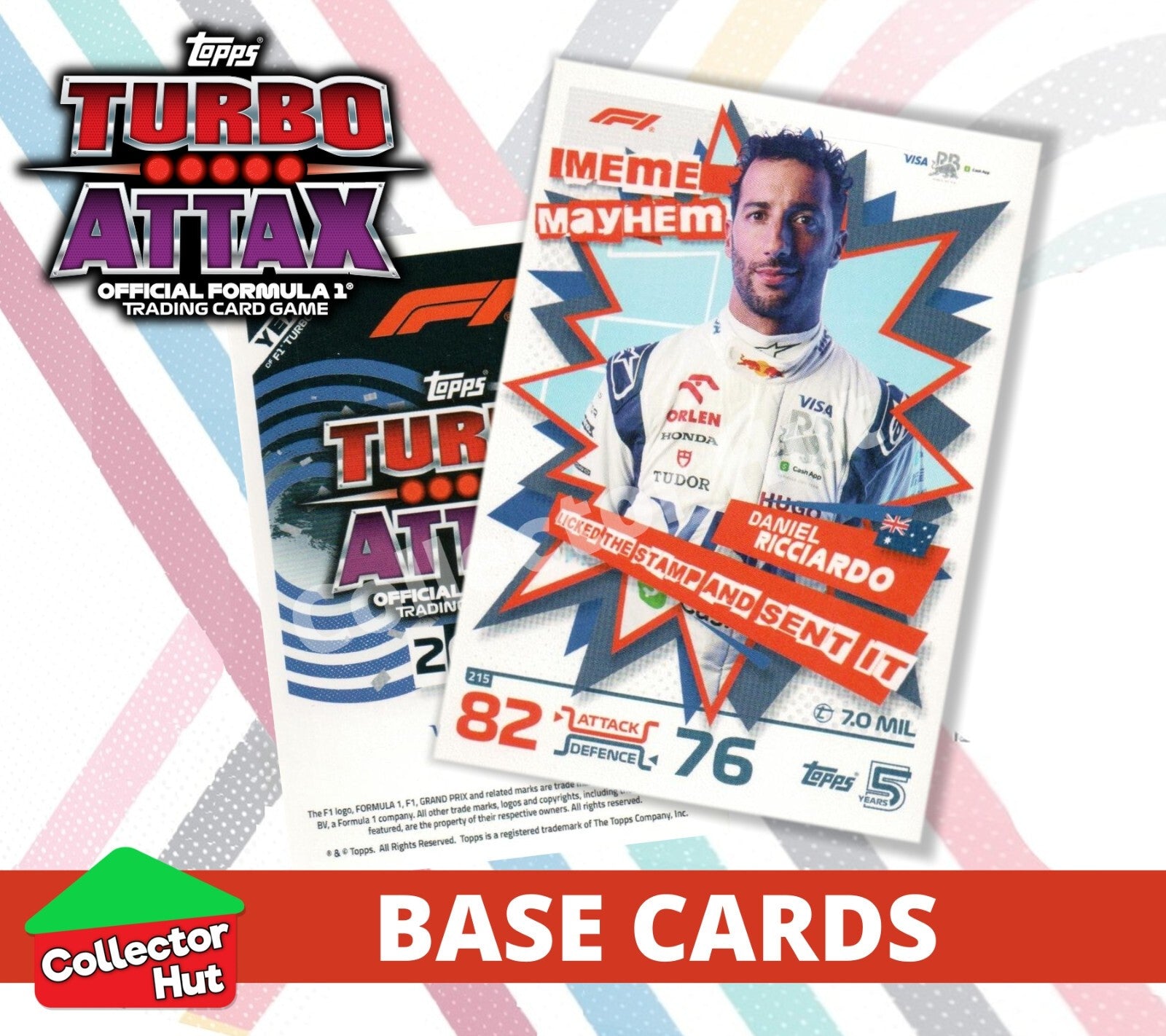 Topps Turbo Attax Formula 1 F1 2024 #167-312 Base Cards YOU CHOOSE