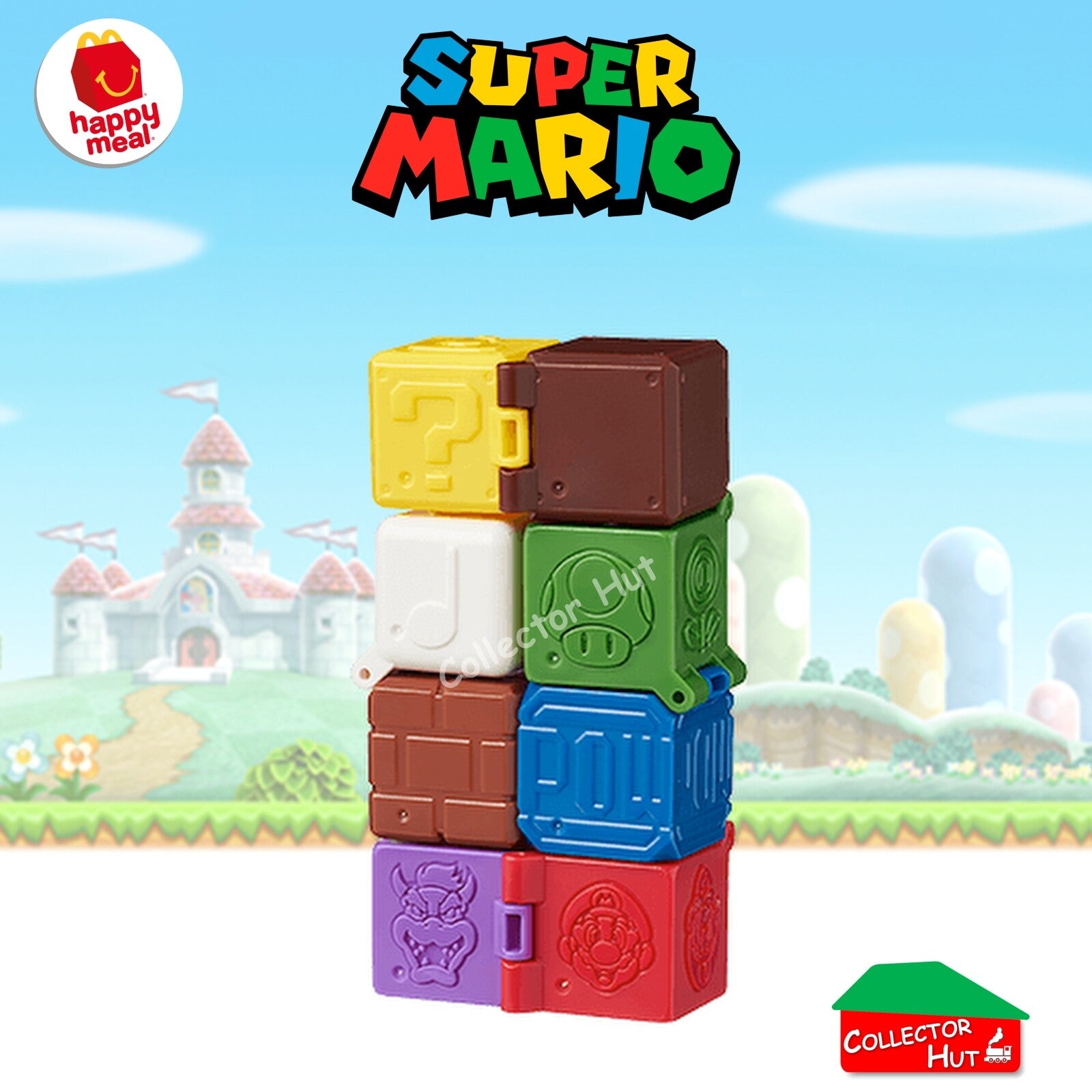 McDonald's Happy Meal Super Mario 2018 Plastic Toys Figurines New & Sealed