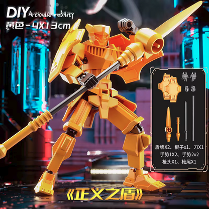 Shapeshift Robots Constructable Posable Action Figures for Art & Build Play