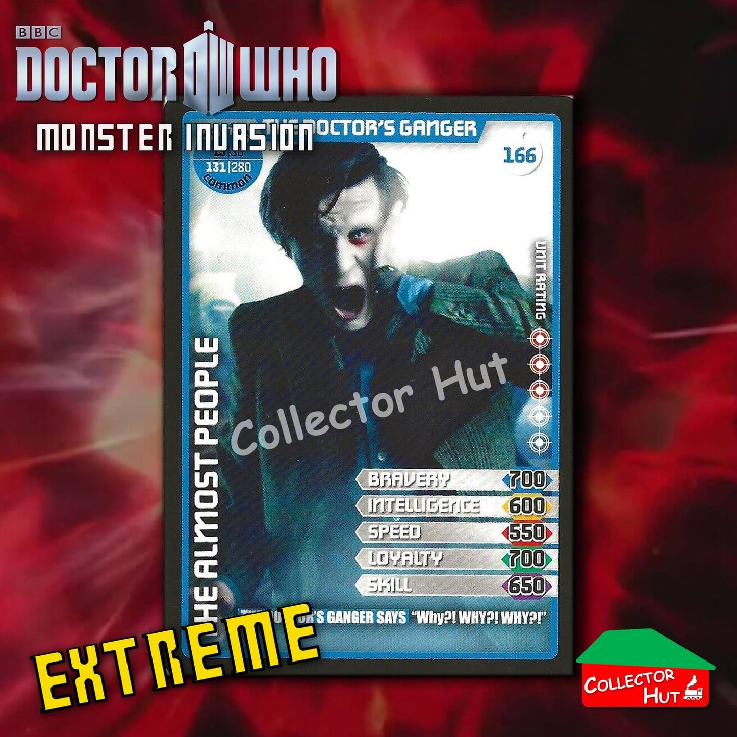 DOCTOR WHO Monster Invasion EXTREME Cards 166-344 New Fresh & Sleeved YOU CHOOSE