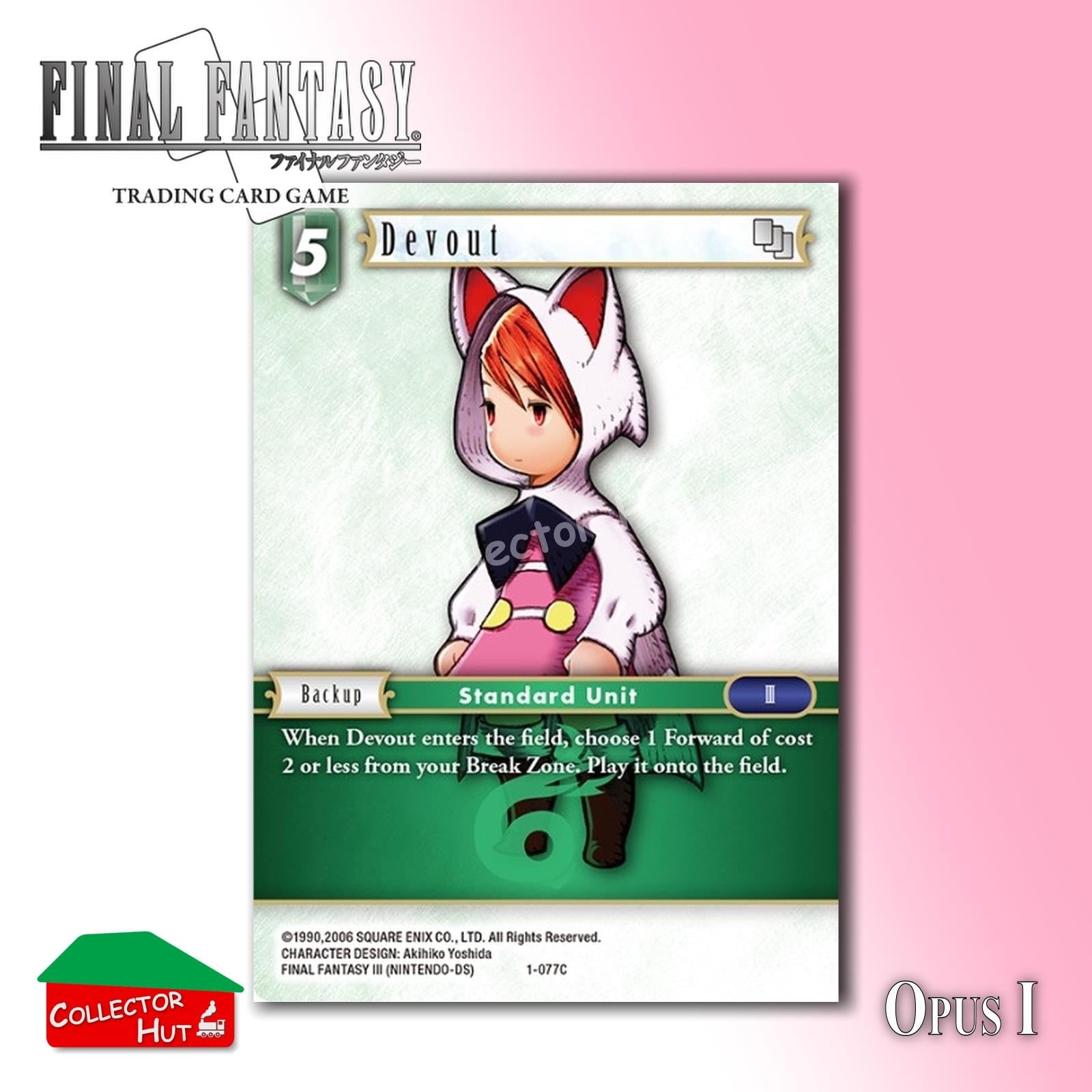 Final Fantasy Trading Card Game OPUS I Singles You Choose