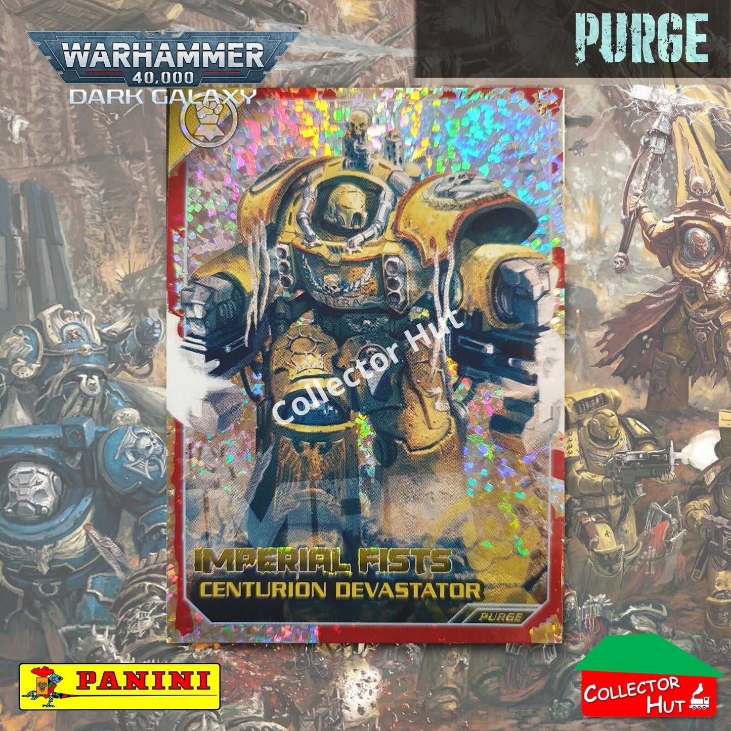 PANINI Warhammer 40,000 Dark Galaxy Parallel Trading Card Crusade Vanguard Purge