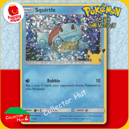McDonald's Happy Meal 2021 Pokémon 25th Anniversary Trading Cards You Choose