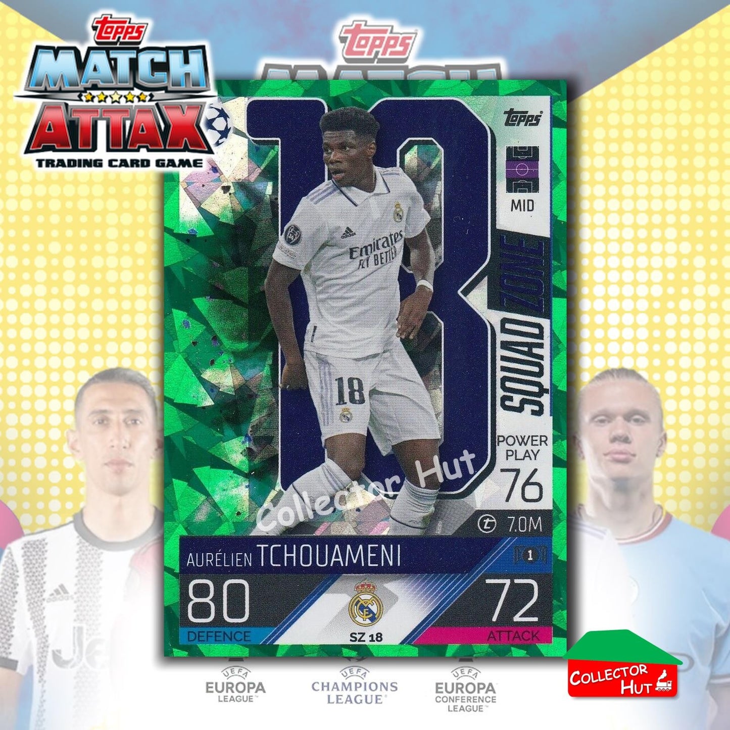 Topps Match Attax Extra 2022/23 Parallel CRYSTAL & EMERALD Cards YOU CHOOSE