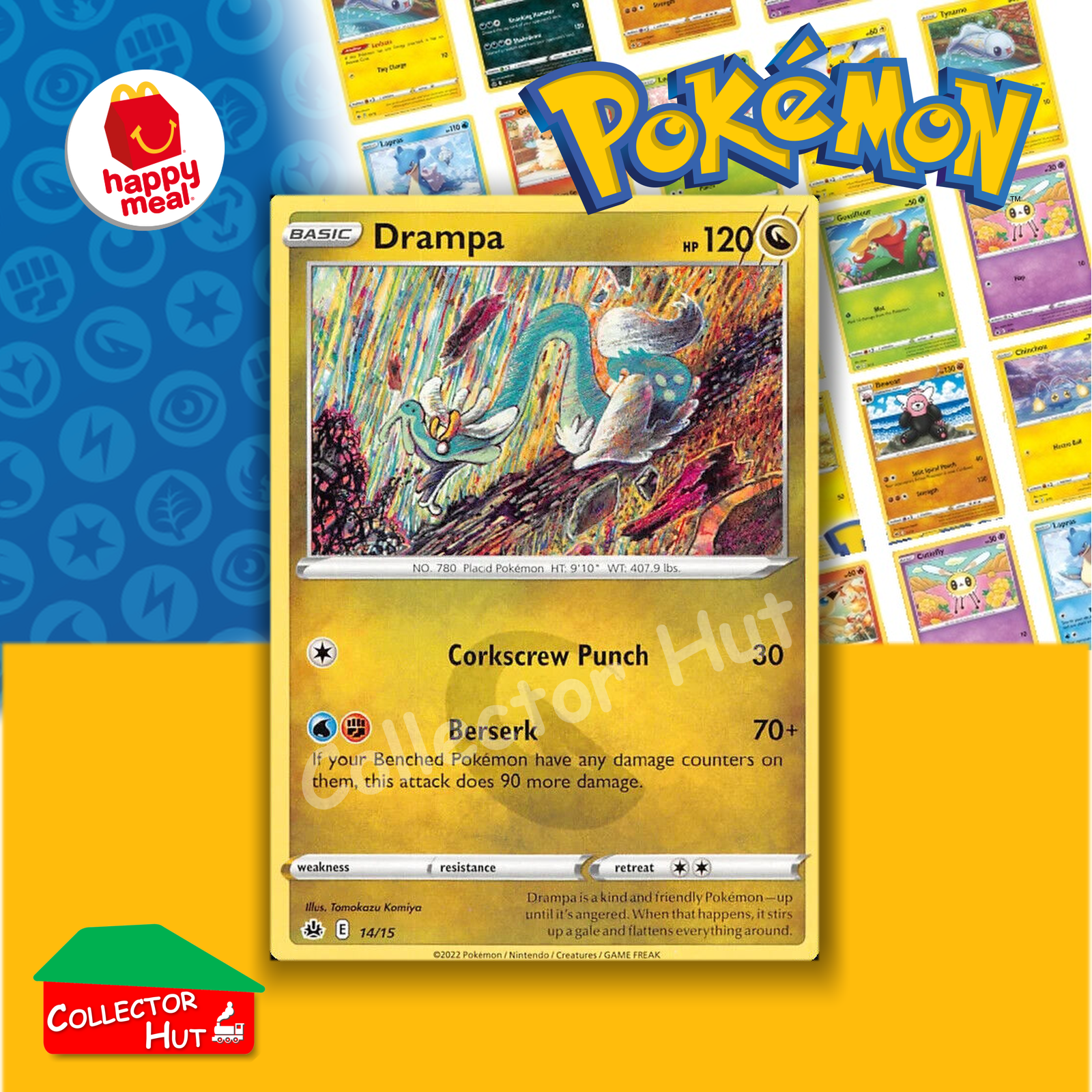 McDonald's Happy Meal 2022 Pokémon Match Battle SINGLE Trading Cards You Choose