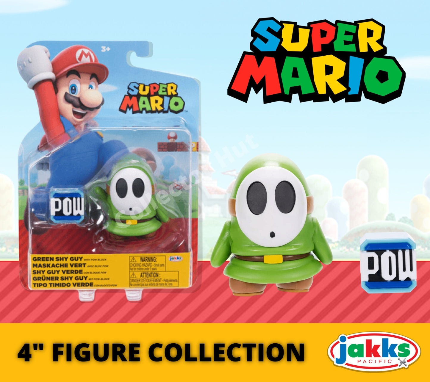 Super Mario 4" Posable Figure with Accessories Collection Jakks Pacfic