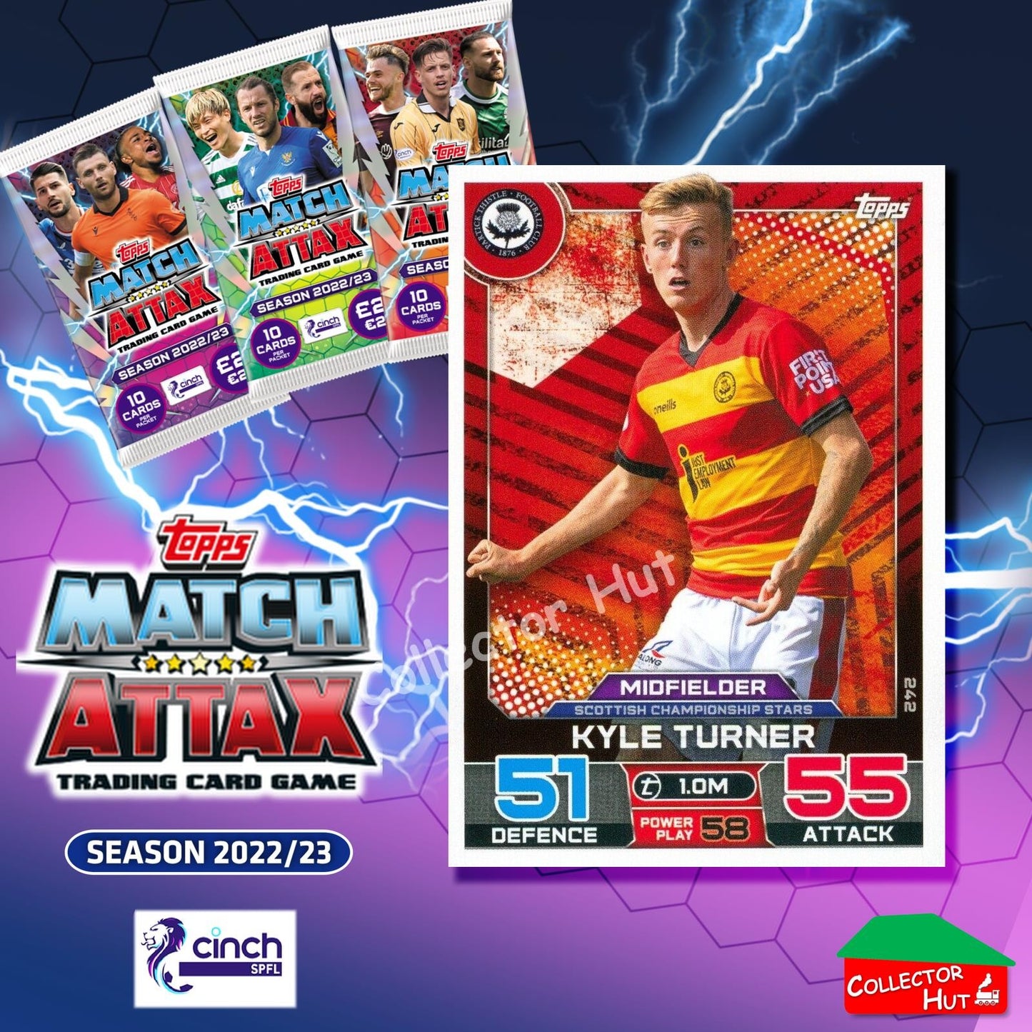 TOPPS MATCH ATTAX SPFL 2022/23 #163-264 Choose Your Card