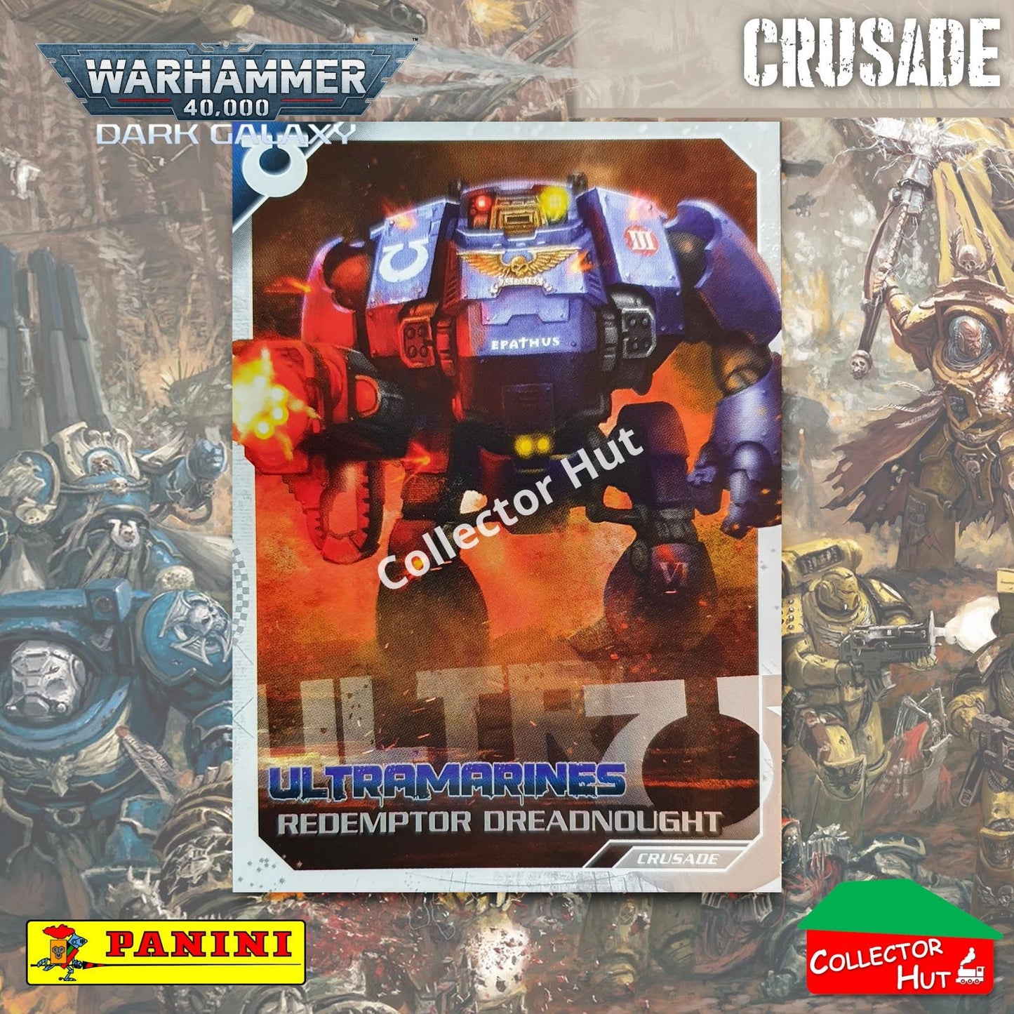 PANINI Warhammer 40,000 Dark Galaxy Parallel Trading Card Crusade Vanguard Purge