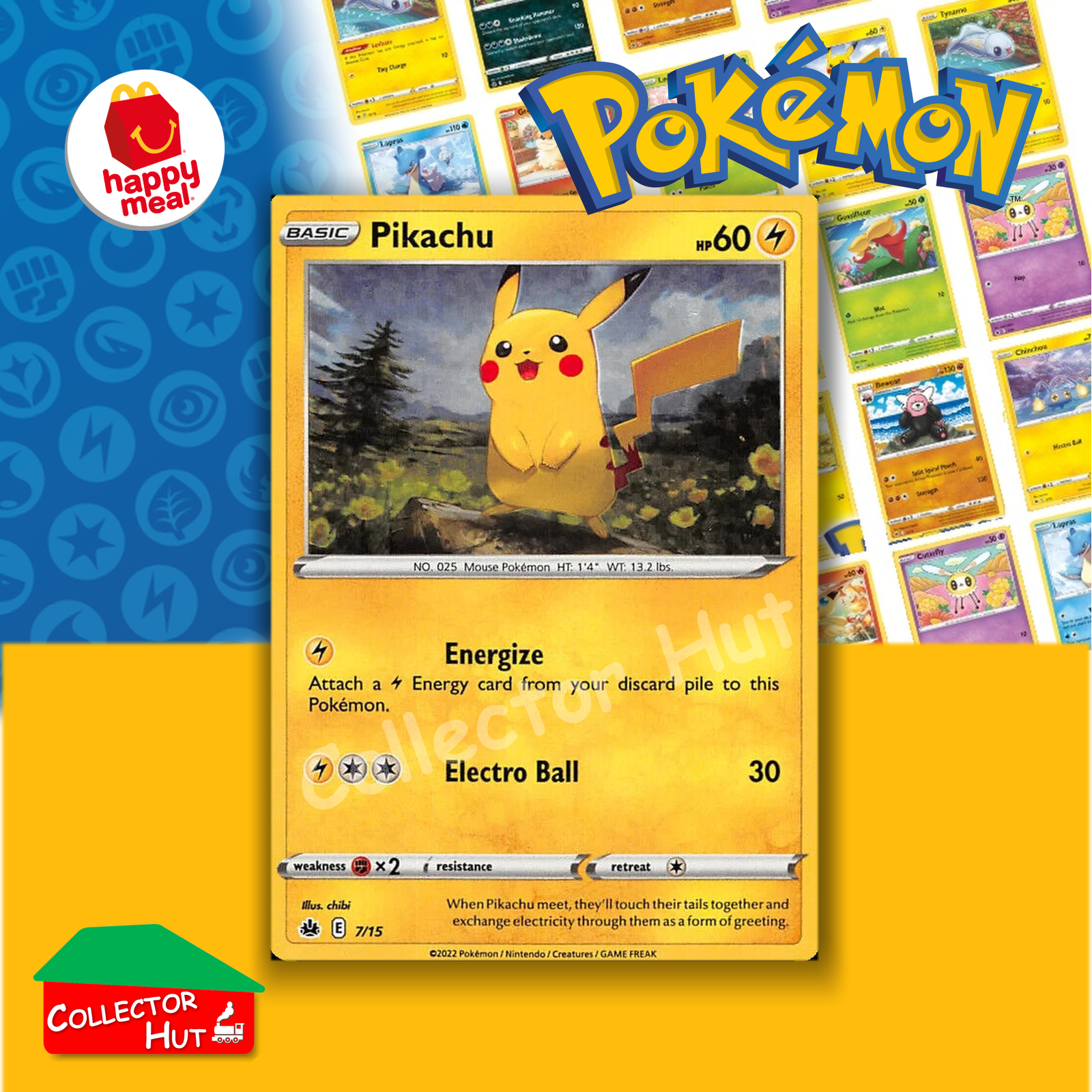 McDonald's Happy Meal 2022 Pokémon Match Battle SINGLE Trading Cards You Choose