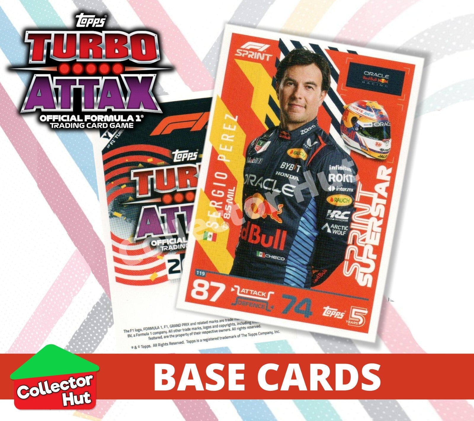 Topps Turbo Attax Formula 1 F1 2024 #1-166 Base Cards YOU CHOOSE