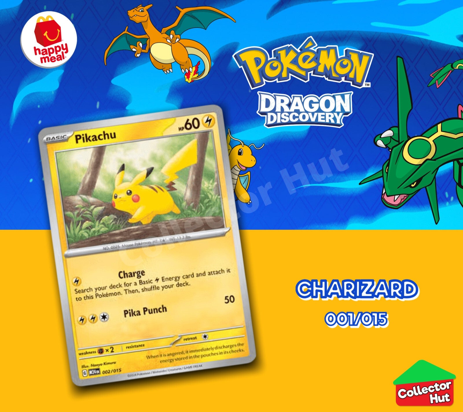 McDonalds Pokémon 2025 Dragon Discovery Card Collection Happy Meal