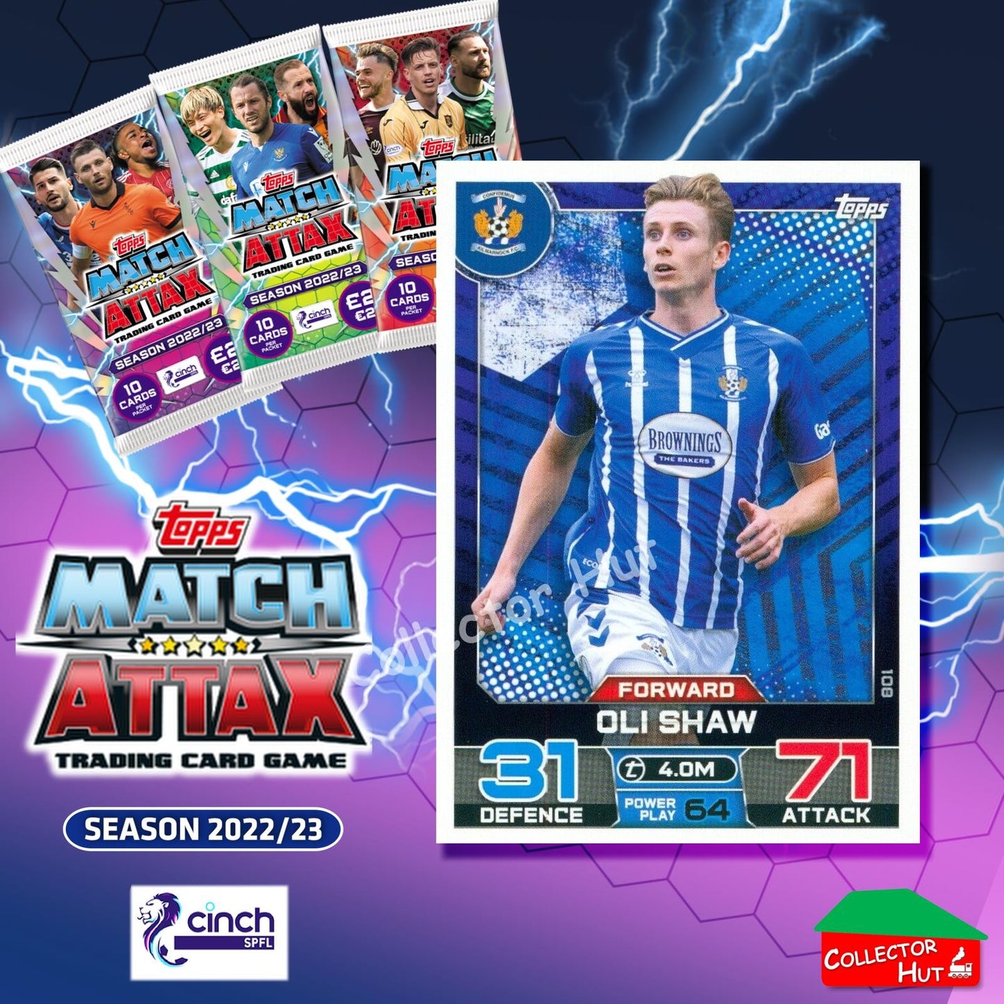 TOPPS MATCH ATTAX SPFL 2022/23 #1-162 Choose Your Card