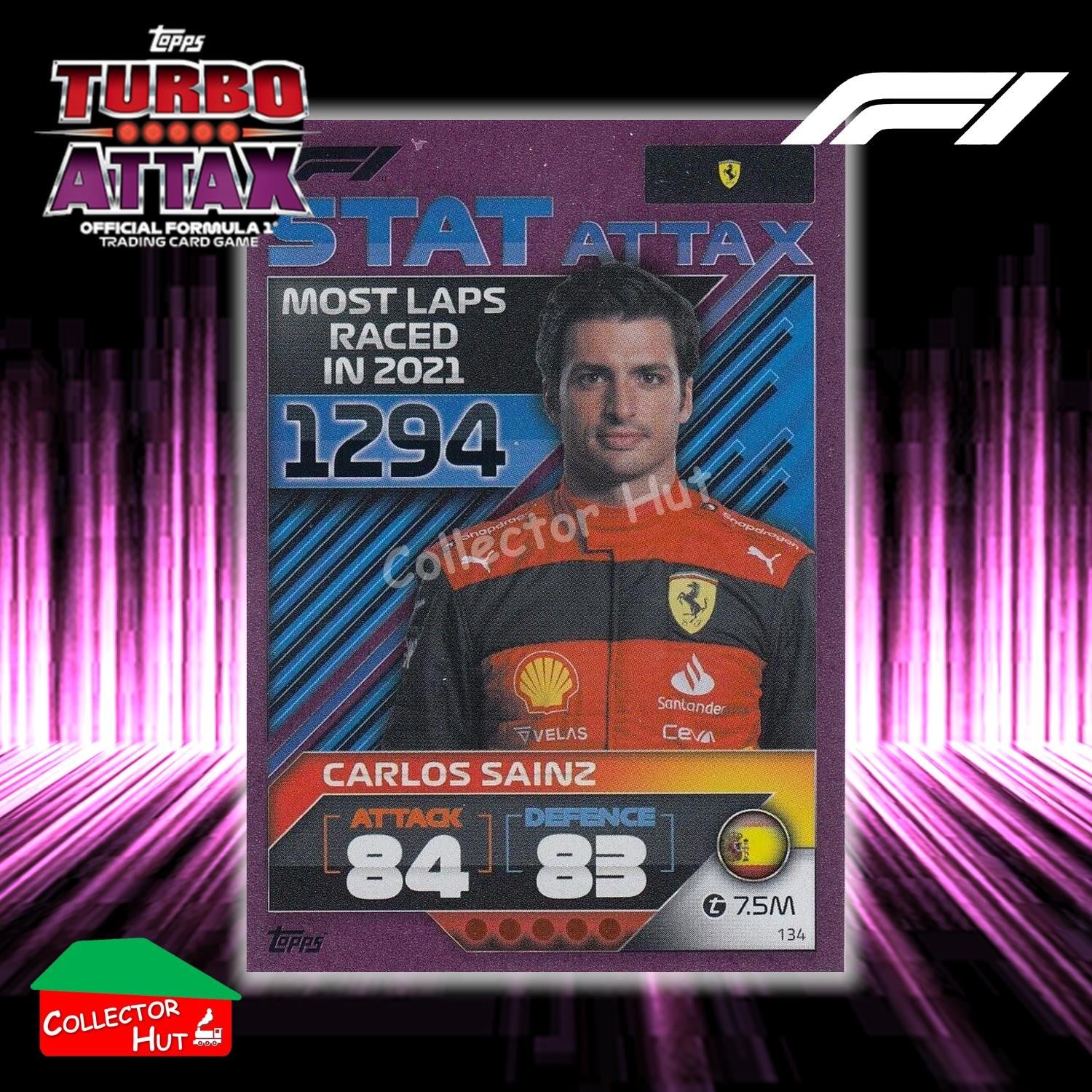 Topps Turbo Attax Formula 1 F1 2022 PINK GREEN RED Parallel Cards