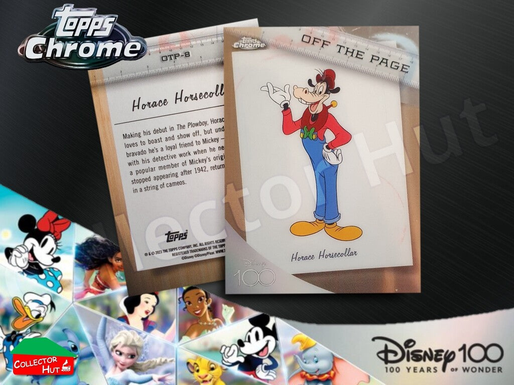 Disney 100 Topps Chrome 2023 RARE CARDS Off the Page Iconic Moments Stitch