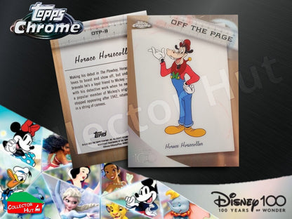 Disney 100 Topps Chrome 2023 RARE CARDS Off the Page Iconic Moments Stitch