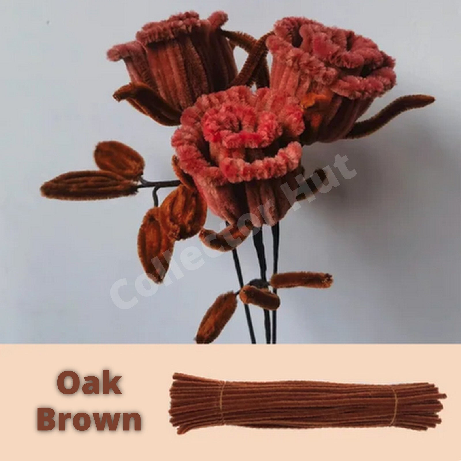Chenille Craft Stems Pipe Cleaners 20pcs 30cm x 6mm Long Flexible Craft Supplies