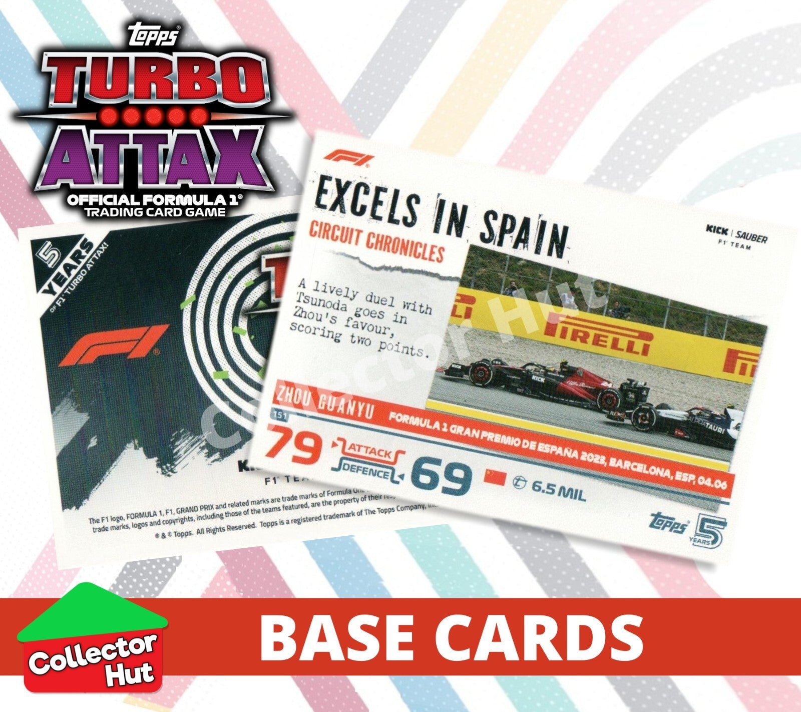 Topps Turbo Attax Formula 1 F1 2024 #1-166 Base Cards YOU CHOOSE