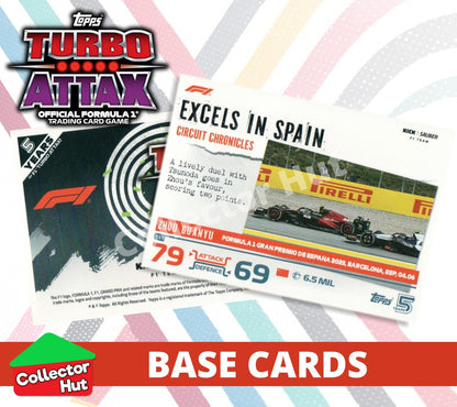 Topps Turbo Attax Formula 1 F1 2024 #1-166 Base Cards YOU CHOOSE