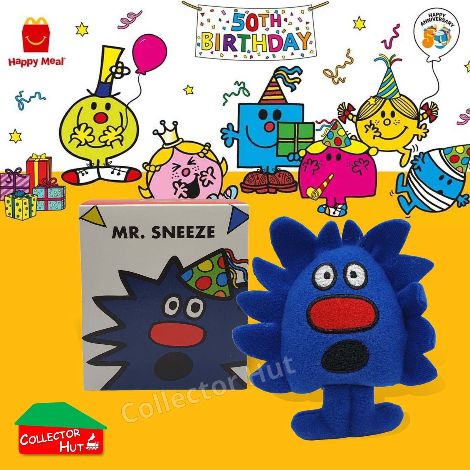 McDonalds Happy Meal Mr Men Little Miss 2024 & 2021 50th Anniversary Plush Toys