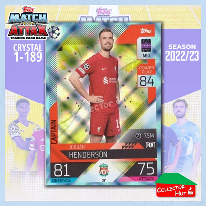 Topps Match Attax Europa Champions League 2022/23 Crystal Parallel Cards 1-189