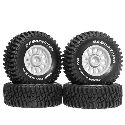 RC Model Wheels Tyres 12mm Hub 73mm x 34mm 38g 4pcs Set Car Truck MN168 WPL