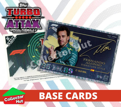 Topps Turbo Attax Formula 1 F1 2024 #1-166 Base Cards YOU CHOOSE