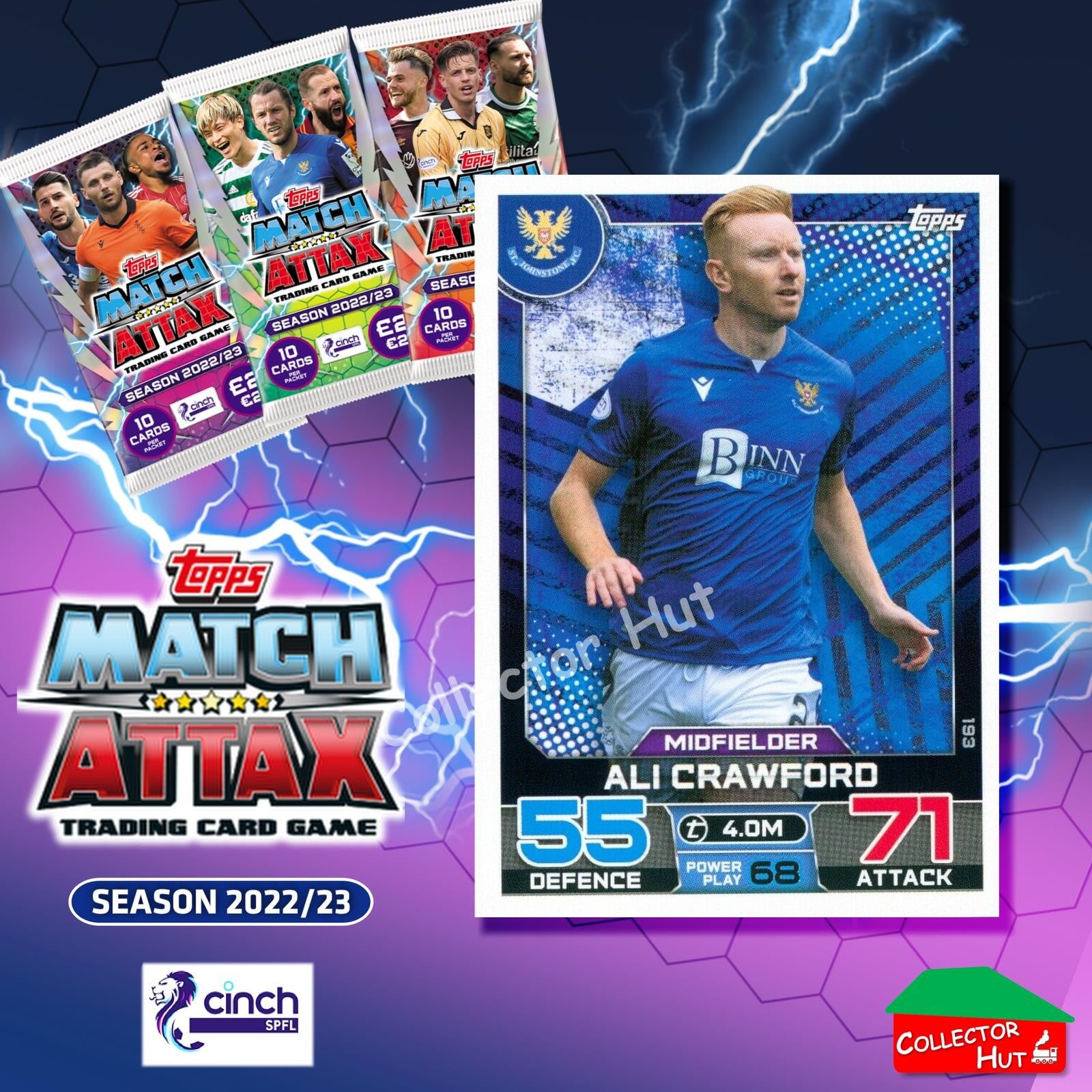 TOPPS MATCH ATTAX SPFL 2022/23 #163-264 Choose Your Card