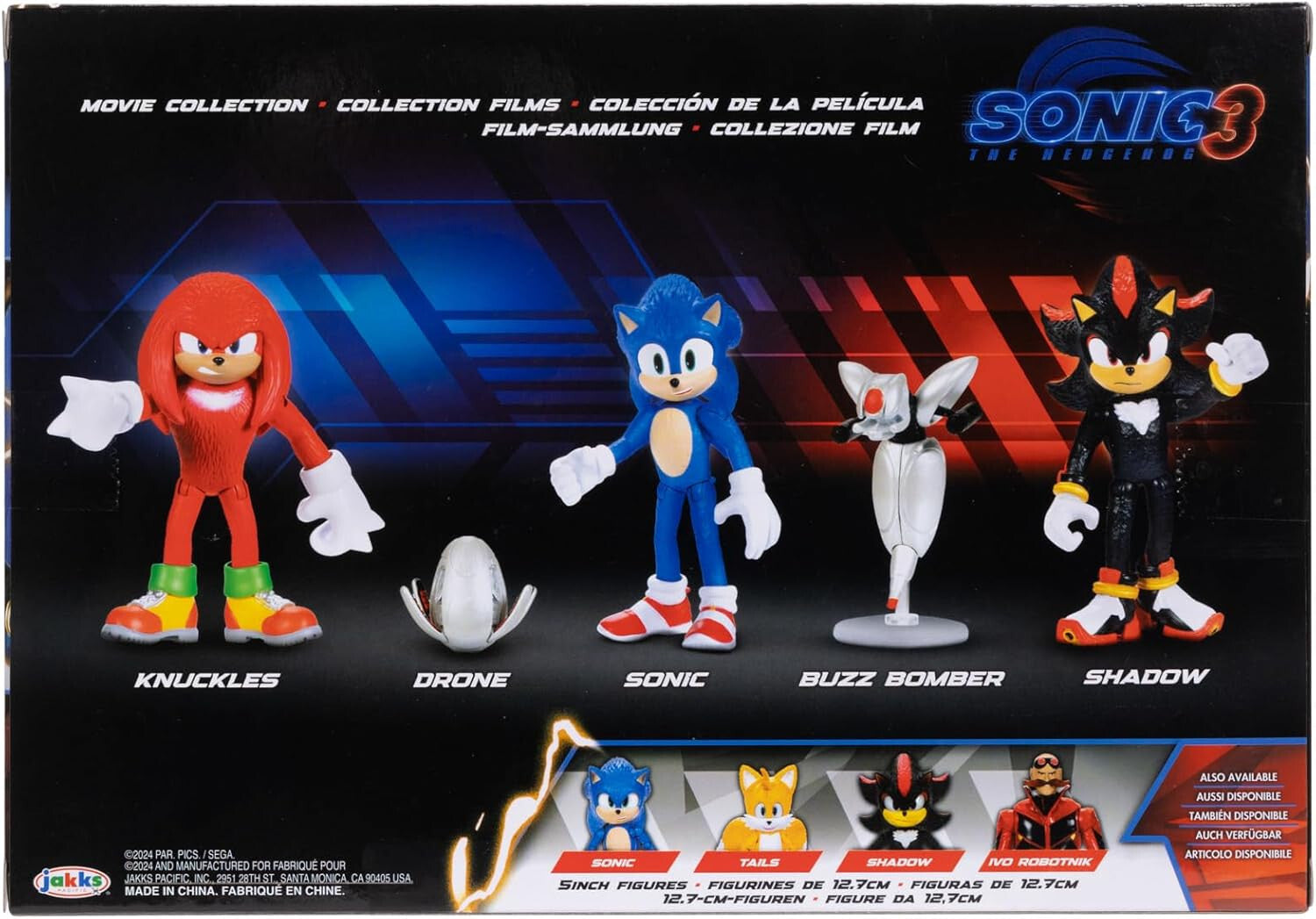 Sonic 3 Movie Action Figure Multi-Pack 2.5" / 6.35cm by JAKKS Pacific