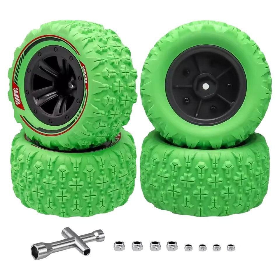 RC Model Wheels Tyres 12mm Hub 85mm x 43mm 84g 4pcs Set Car Truck