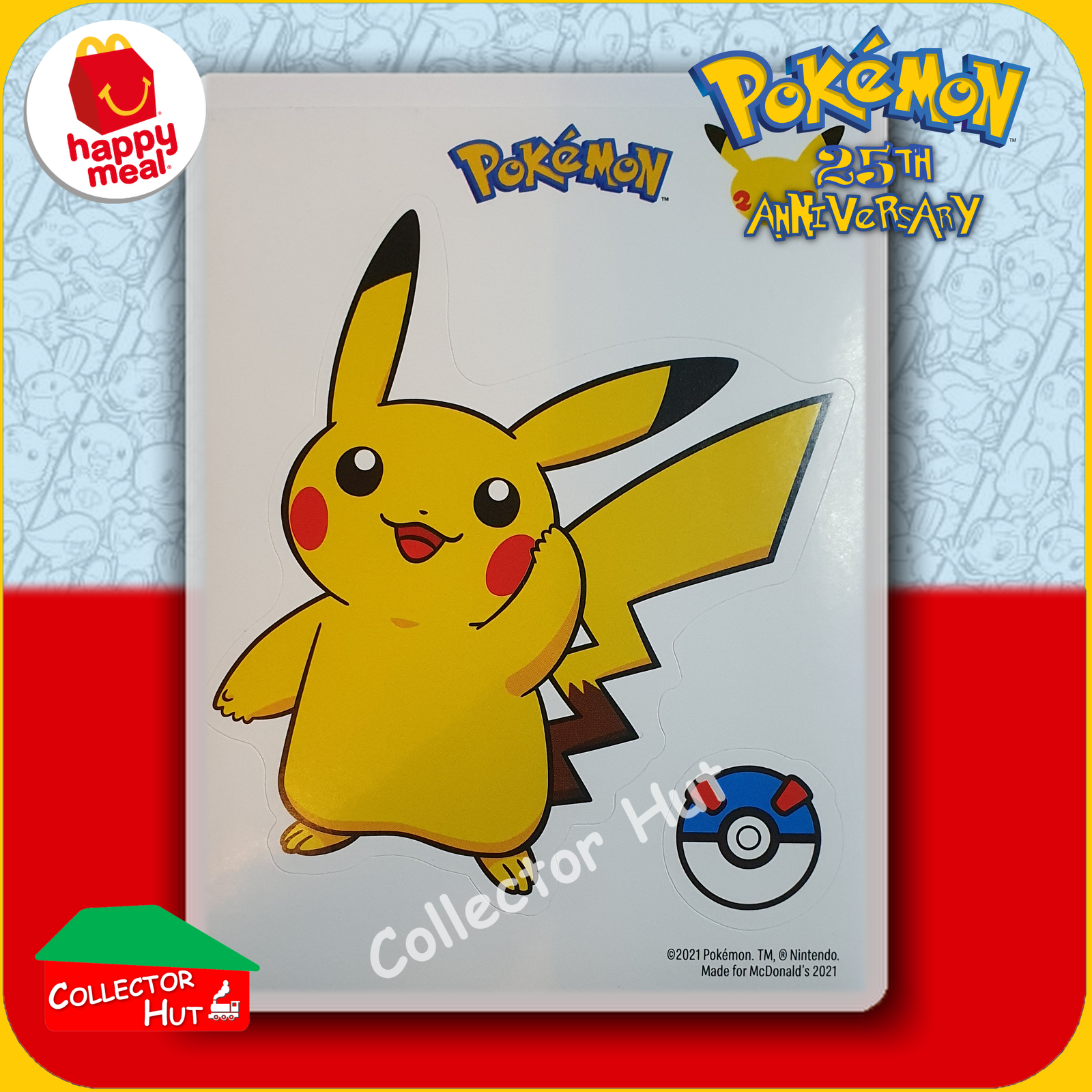 McDonald's Happy Meal 2021 Pokémon 25th Anniversary Trading Cards You Choose