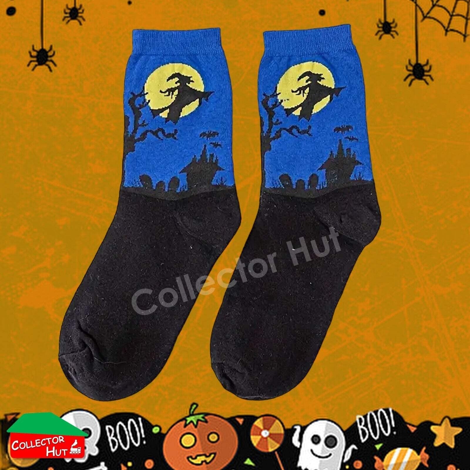 Happy Crew Socks Novelty HALLOWEEN Cotton Blend Anti-Odor Unisex CUSTOM Gift Set