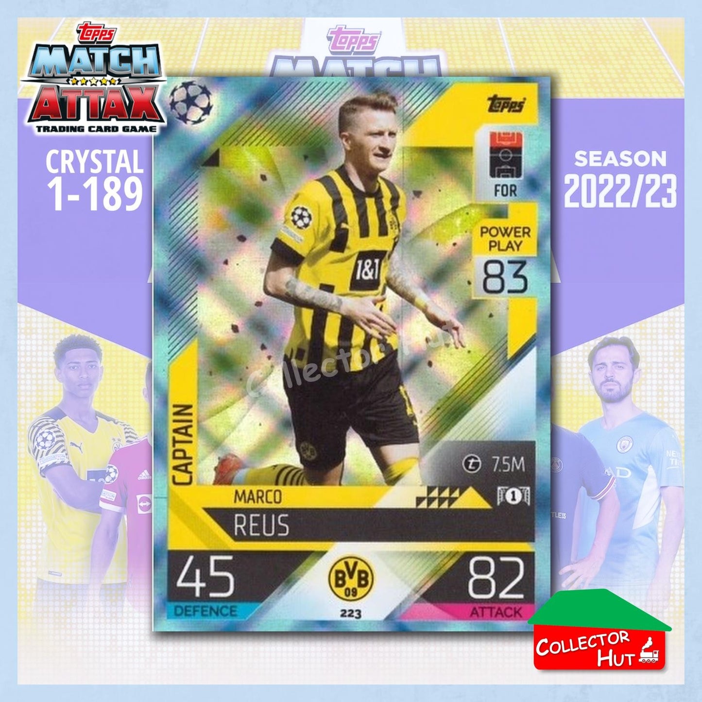 Topps Match Attax Europa Champions League 2022/23 Crystal Parallel Cards 190-387