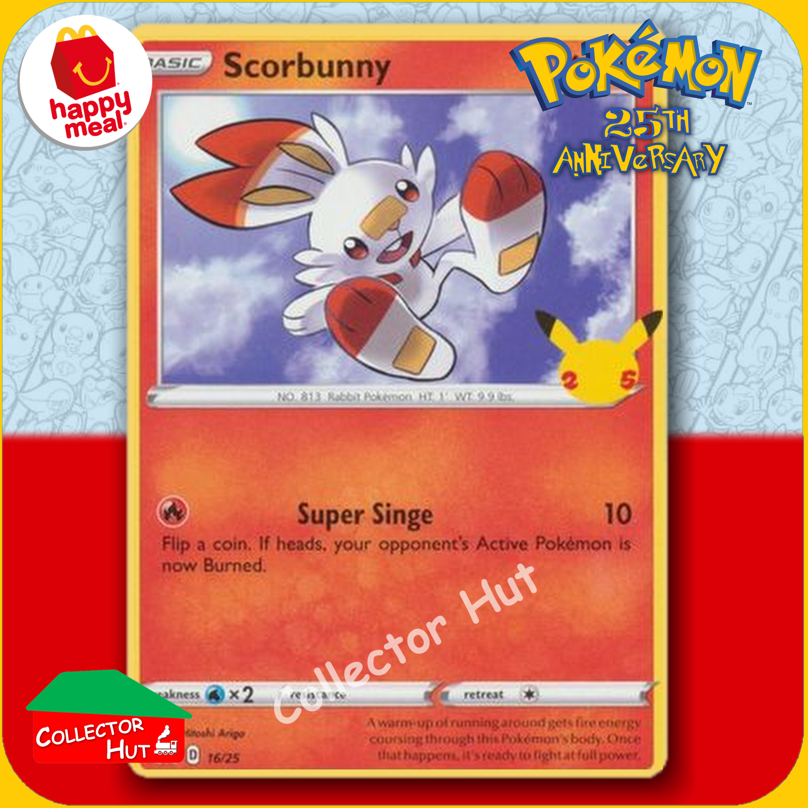 McDonald's Happy Meal 2021 Pokémon 25th Anniversary Trading Cards You Choose