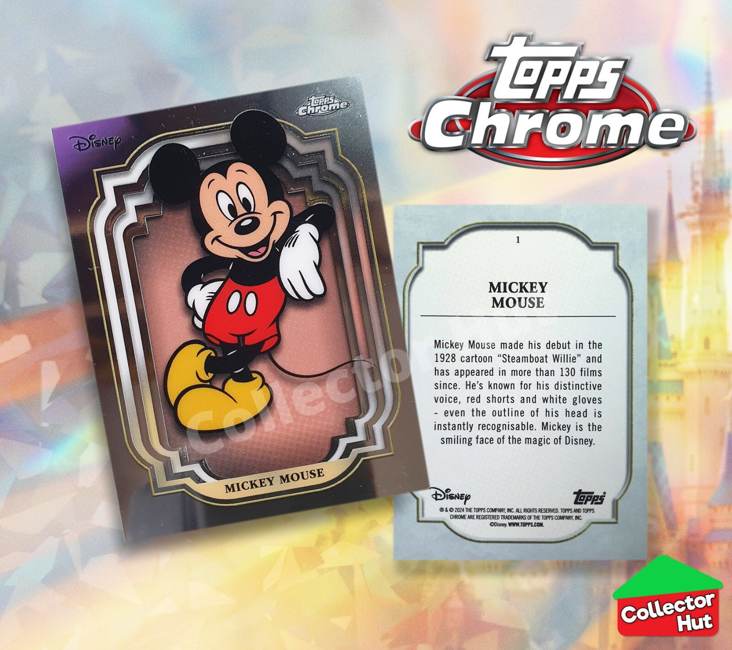 Disney Topps Chrome 2024 Base Cards 1-200 Pick Singles to Complete Your Set