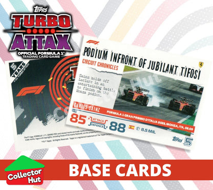 Topps Turbo Attax Formula 1 F1 2024 #1-166 Base Cards YOU CHOOSE