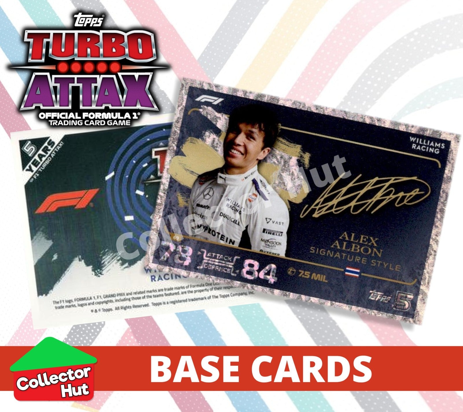 Topps Turbo Attax Formula 1 F1 2024 #1-166 Base Cards YOU CHOOSE