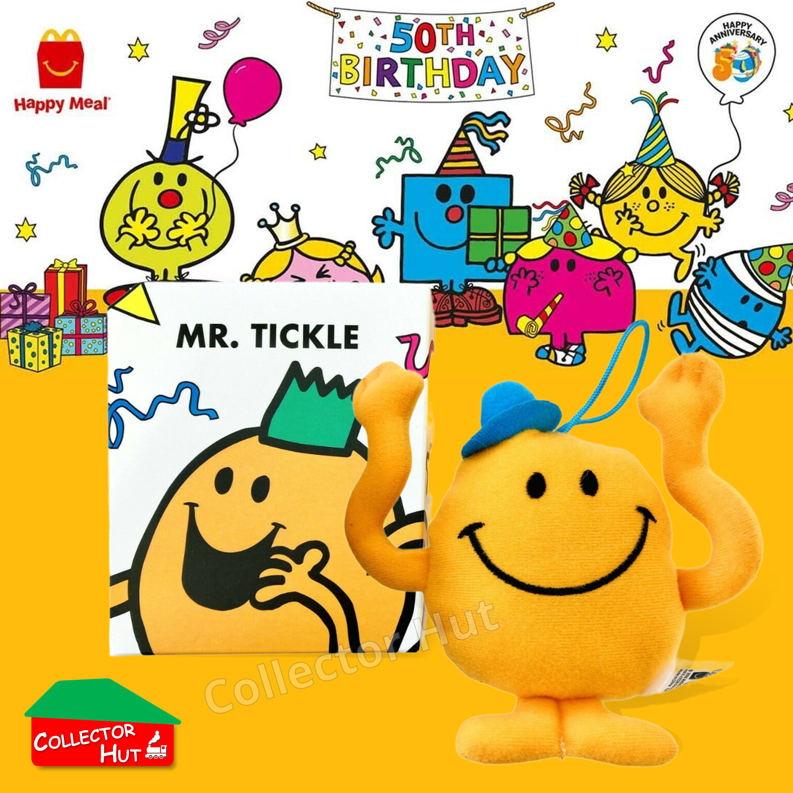McDonalds Happy Meal Mr Men Little Miss 2024 & 2021 50th Anniversary Plush Toys